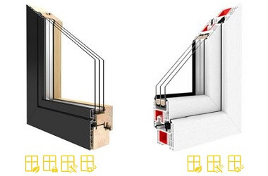 Vergleich Holz-Alu-Fenster und Kunststofffenster Vorteile