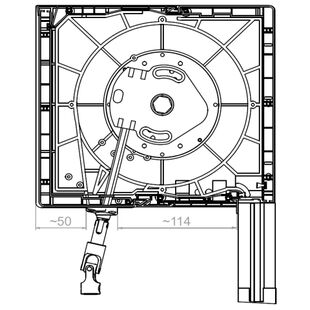 Aufsatzrollladen Kurbelgetriebe Kasten 200mm