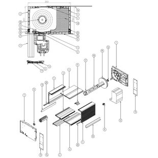 Aufsatzrollladen PTL Explosionszeichnung