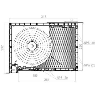 Aufsatzrollladen PTP 220mm mit Vertiefung 62mm