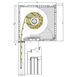 Aufsatzrollladen 225mm mit Softline 88 Profil für Holzfenster