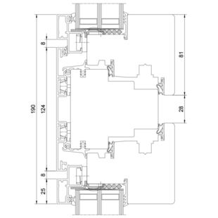 Drutex Duoline 88 Fenster Oberlicht Dreh-Kipp + Dreh-Kipp