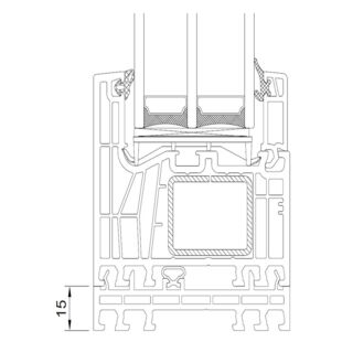 Drutex Iglo Edge - 70103 - Rahmenverbreiterung 15mm