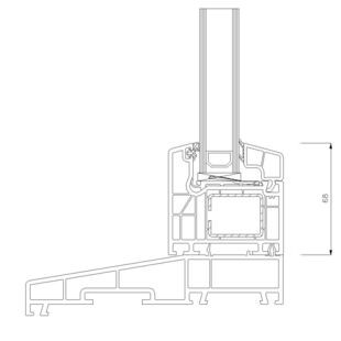 7112- Fensterbankprofil- 157mm-37mm