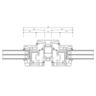 Schüco Living 82 MD  92mm Fenster Classic 83mm - 9465-9431