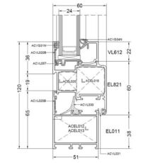 Detailzeichnungen Alu-Fenster Econoline