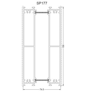 Aliplast SP177 - Rahmenverbreiterung - 156mm