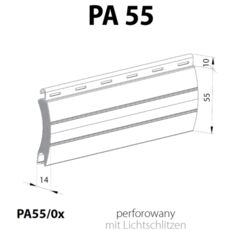 Rollladen Lamelle PA55 Alu