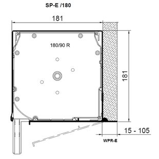 Vorbaurollladen SAR SP-E mit Kastenhöhe 180mm