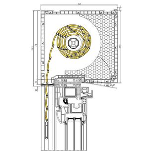 Aufsatzrollladen 215mm mit Iglo Energy Parallel-Schiebe-Kipp Tür