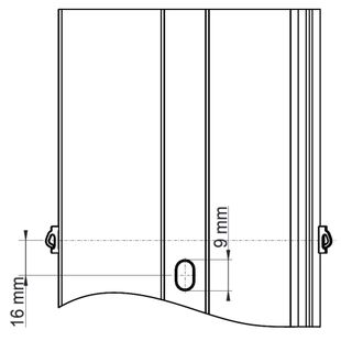 Raffstore Lamelle Z90 Seitenansicht