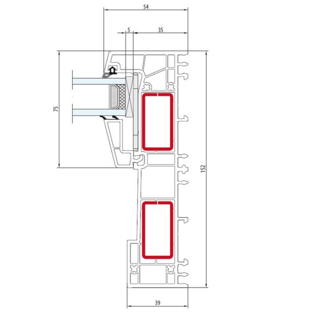 Detailzeichnungen Schiebetür Salamander evolutiondrive Plus ...