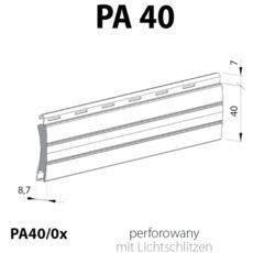 Rollladen Lamelle PA40 Alu