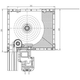 Aufsatzrollladen PTP mit Kastenhöhe 220mm mit Insektenschutz