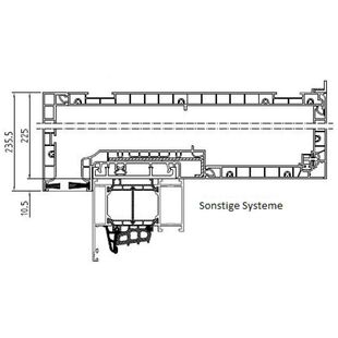 Aufsatzrollladen Adapter für andere Profilsysteme Detail