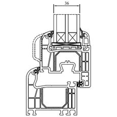 Drutex Iglo 5 3-fach Verglasung 36mm