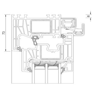 Drutex Iglo Edge - 80001-80013 - PSK- Tür oben