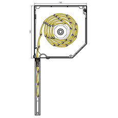 Detailzeichnungen Aufsatzrollladen Drutex RA 45 Grad 165mm