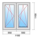 Fenstermaß 1100x1100mm