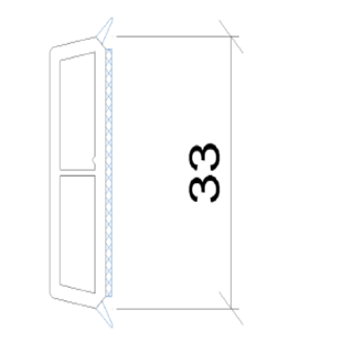 3195 - aufgesetzte Sprossen - 33mm