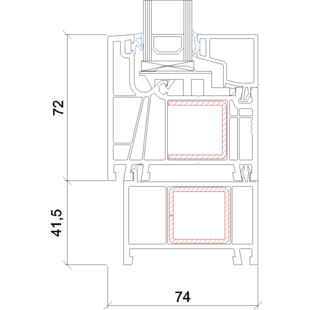 6299 - Sockelprofil- 41.5mm