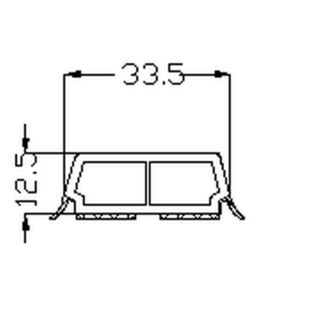 Schüco 9183 - aufgesetzte Sprossen - 34mm