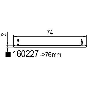 Aluplast 160227 - Rahmenverbreiterung - 2mm
