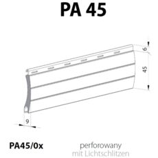 Rollladen Lamelle PA45 Alu