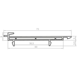 Aufsatzrollladen Adapterprofil RN 10