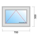 Fenstermaß 700x500mm