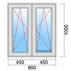 Fenstermaß 900x1000mm