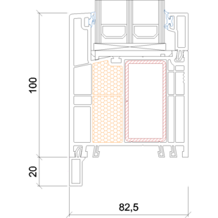 2101 - Anschlussprofil 20 mm