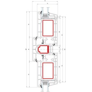 Salamander greenEvolution 76 MD Pfosten 90mm Verstärkung Tür innen öffnend - 762008 - 761014