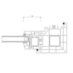 8484 - Eckkopplung - 90 Grad (innenecke) 120 mm