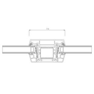 Schüco CT-70 AS Pfosten-110mm - 8849