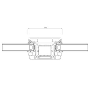 Schüco CT-70 AS Pfosten-110mm - 8849