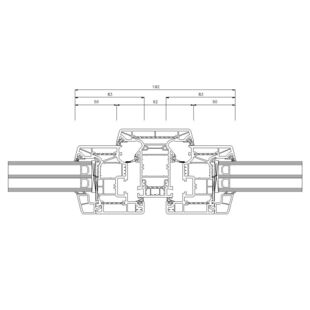 Schüco Living Alu Inside MD 92mm Fenster Classic 83mm - 9524-9523