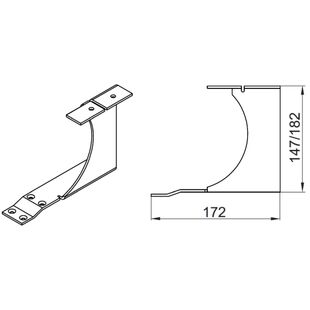 Aufsatzrollladen PTL Stahlkonsole KNS-160 KNS-200