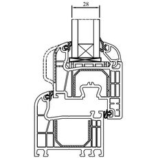 Drutex Iglo 5 2-fach Verglasung 28mm