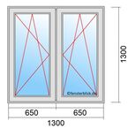 Fenstermaß 1300x1300mm