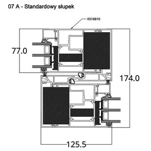 Aluprof MB-77hi Monorail HS Tür Schiebeflügel