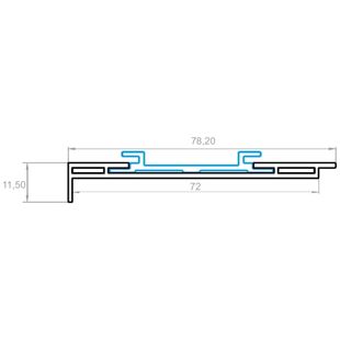 Aufsatzrollladen PTP Adapterprofil NPS-010 universal