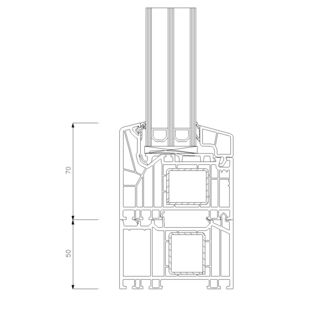 9368- Blendrahmenverbreiterung 50mm mit Verstärkung