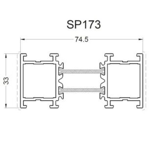 Aliplast SP173 - Rahmenverbreiterung - 33mm