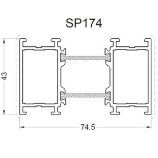 Aliplast SP174 - Rahmenverbreiterung - 43mm