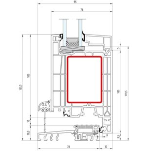 Aluplast IDEAL Neo Terrassentürschwelle 20mm Cube-Line 160x30