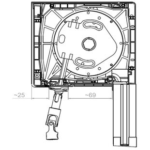 Aufsatzrollladen Kurbelgetriebe Kasten 135mm