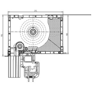 Aufsatzrollladen PTP mit Kastenhöhe 180mm mit Insektenschutz