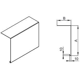 Raffstore PZF Schutzblech F-B15 Typ B