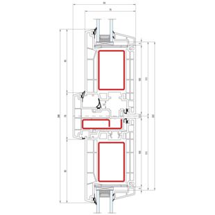 Salamander greenEvolution 76 Stulp 70mm Tür innen öffnend - 766004 - 761014